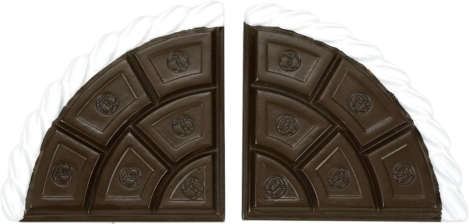Department 56 Village Collection Accessories Cocoa and Cream Chocolate Bar Curved Road Landscape Figurine Set, 2.4 Inch, Multicolor