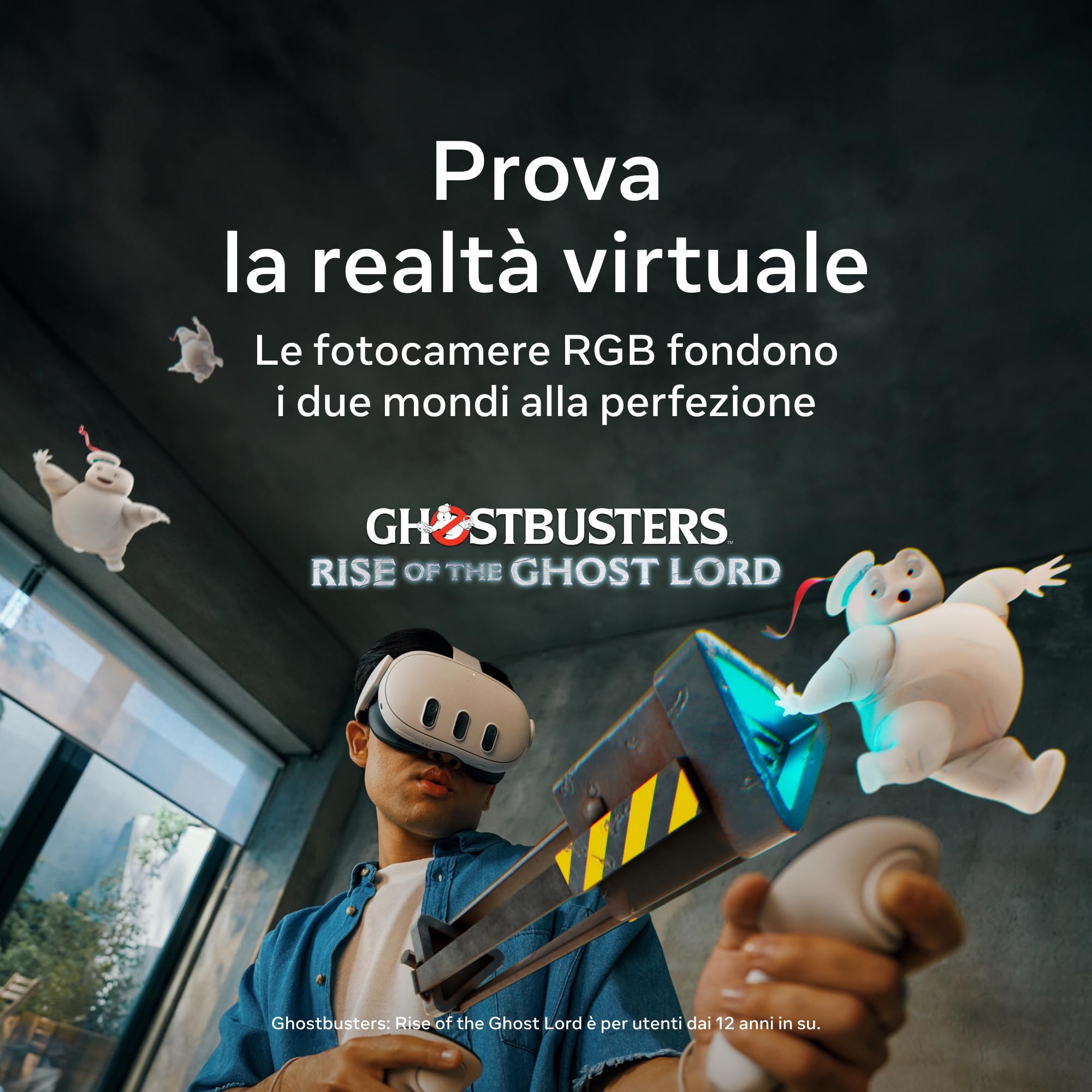 Meta Quest 3 512 GB — Il Quest più potente di sempre — Esperienza di realtà virtuale definitiva — Prova di 3 mesi di Meta Horizon+ inclusa