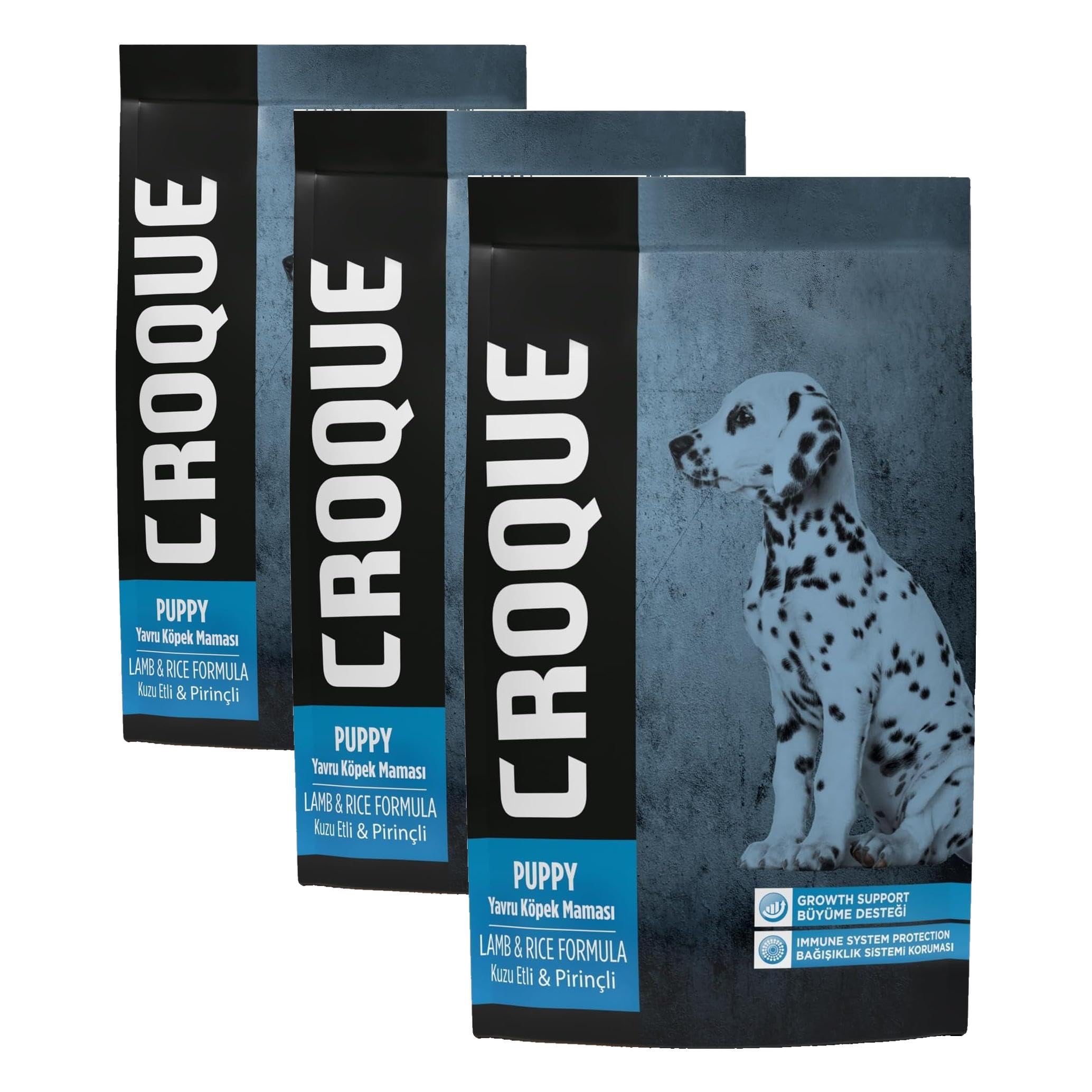 Croque Kuzulu Yavru Köpek Maması 3kg (3 paketi)