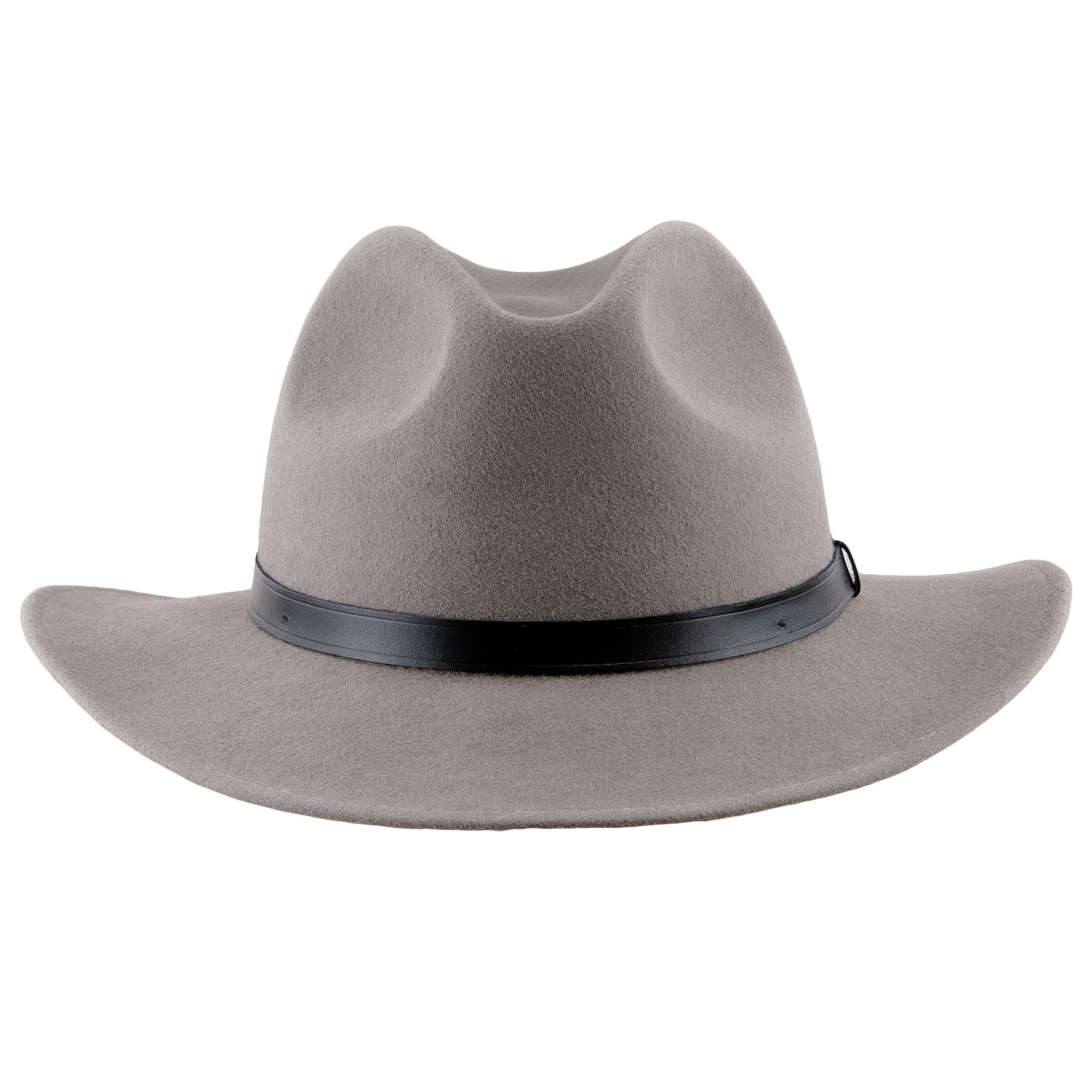 Sterkowski - Cappello Fedora a tesa larga in feltro di lana rossa