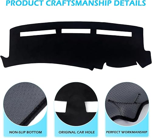 Miniatura 5 de Migaven Tapete de cubierta de salpicadero compatible con Chevrolet Silverado 1500 2500 3500 1999-2006 Avalanche Chevy Tahoe Suburban GMC Sierra