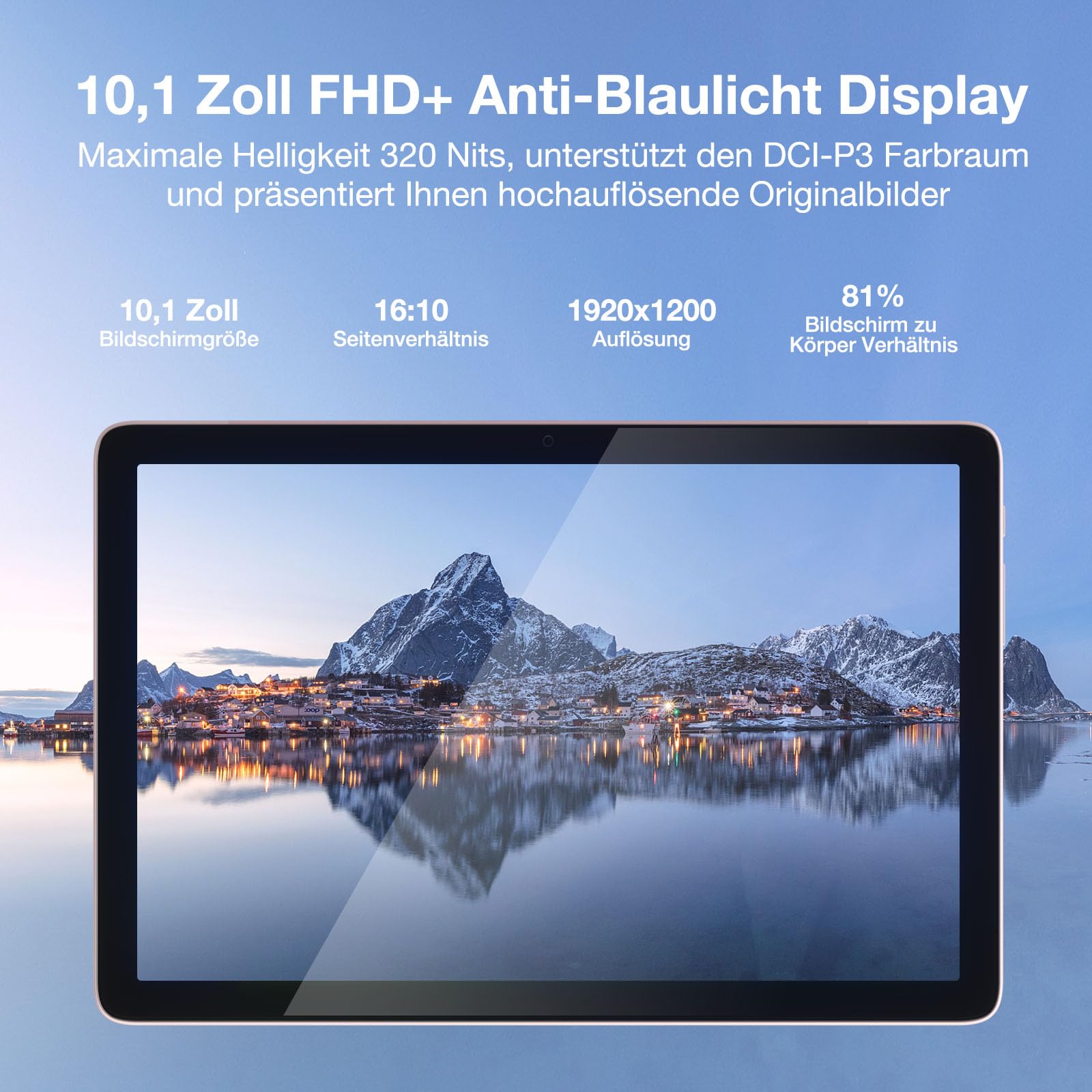 DOOGEE T10 PRO Tablet Android 14, 10 Inch Tablet, 15GB RAM + 256GB