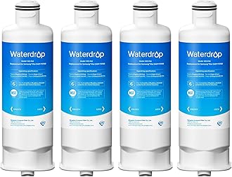DA97-17376B Replacement for Samsung® HAF-QIN/EXP, DA97-08006C, RF28R7201SR, RF28R7351SG, WD-F45, Refrigerator Water Filter, 4 Filters