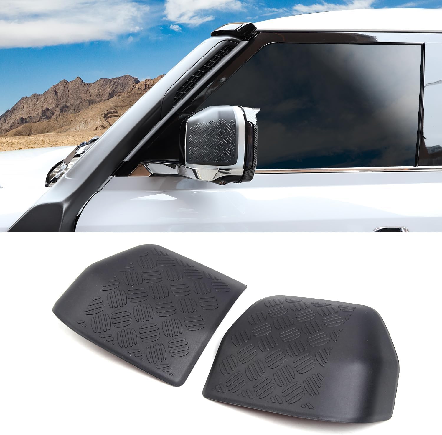 Anti-Scratch Guard Protection Cover Fit for 2020-2025 Land Rover Defender 90 110 130 Accessories 2025 2024 2023 2022 2021 2020, Body Armor Protector Decoration Trim (Rearview Mirror)