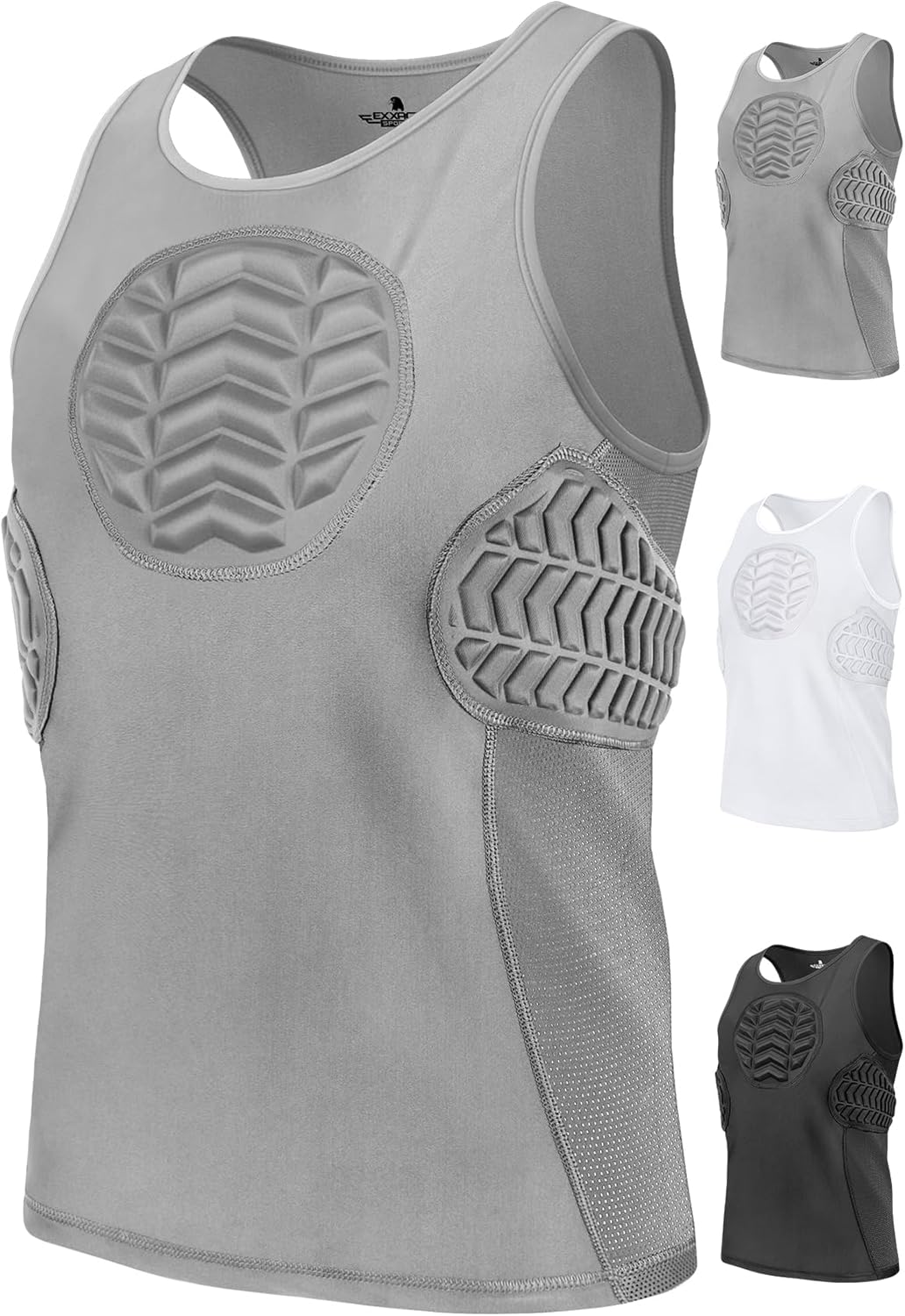 Exxact Sports Youth Baseball Chest Protector, Tank Top Padded Sternum Rib Heart Guard, Softball Chest Protector Girls Youth