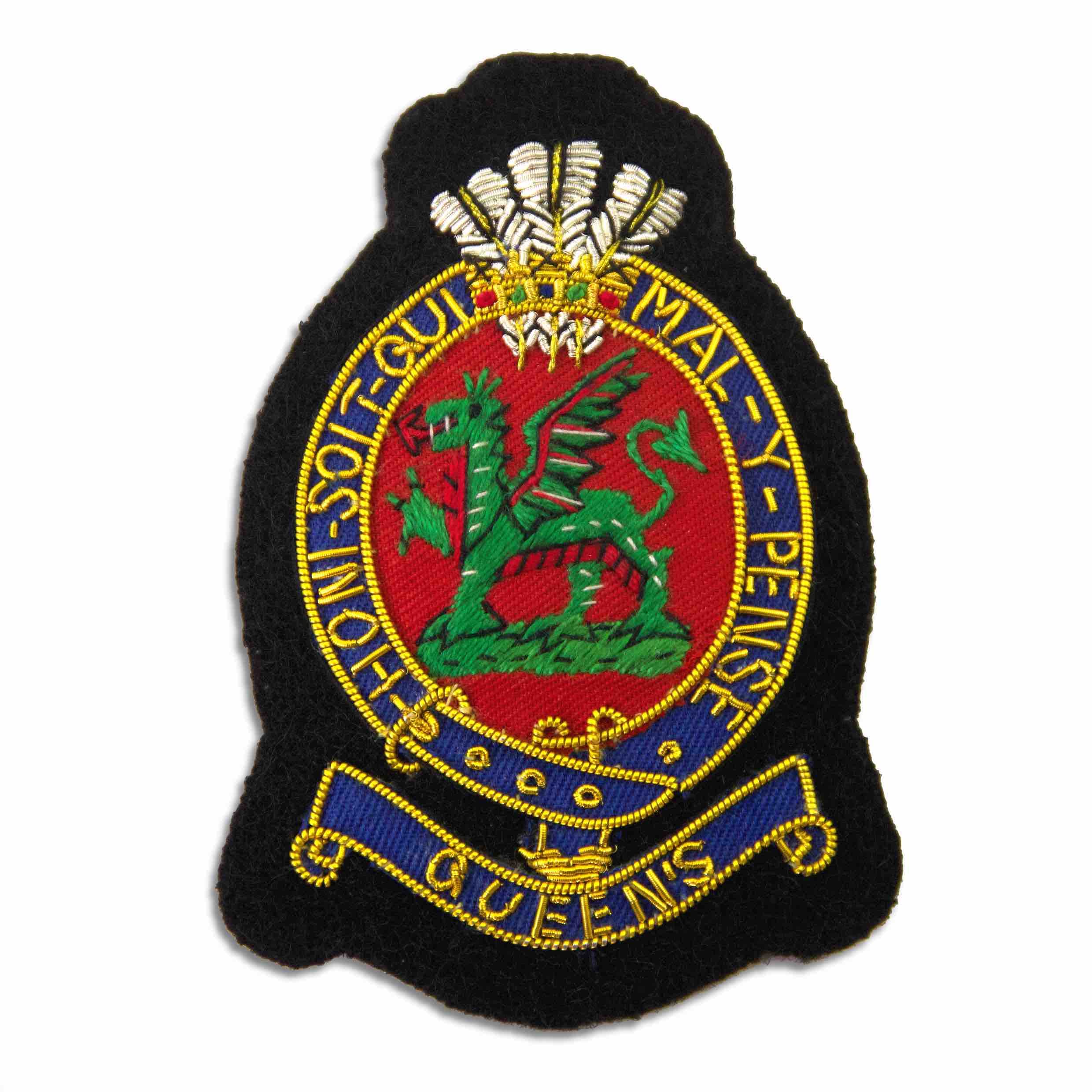 Queen's Regiment Regimental Blazer Badge