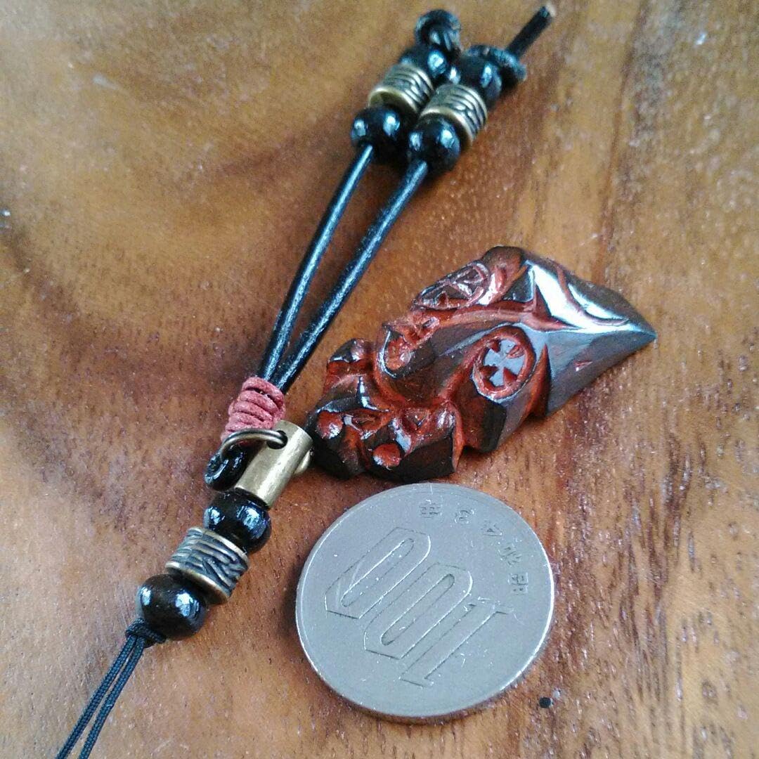 アイヌ木彫り置物 縁起物 天然木 アイヌ木彫置物(台座付)ニポポ人形