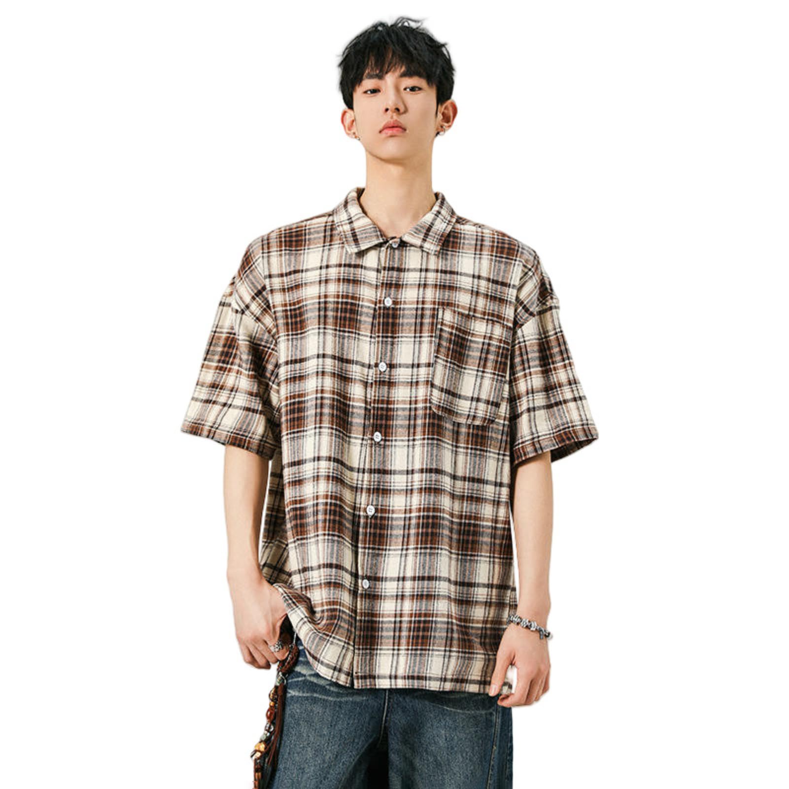 Chemise manches courtes homme ample pour ne plus souffrir du chaud - 8