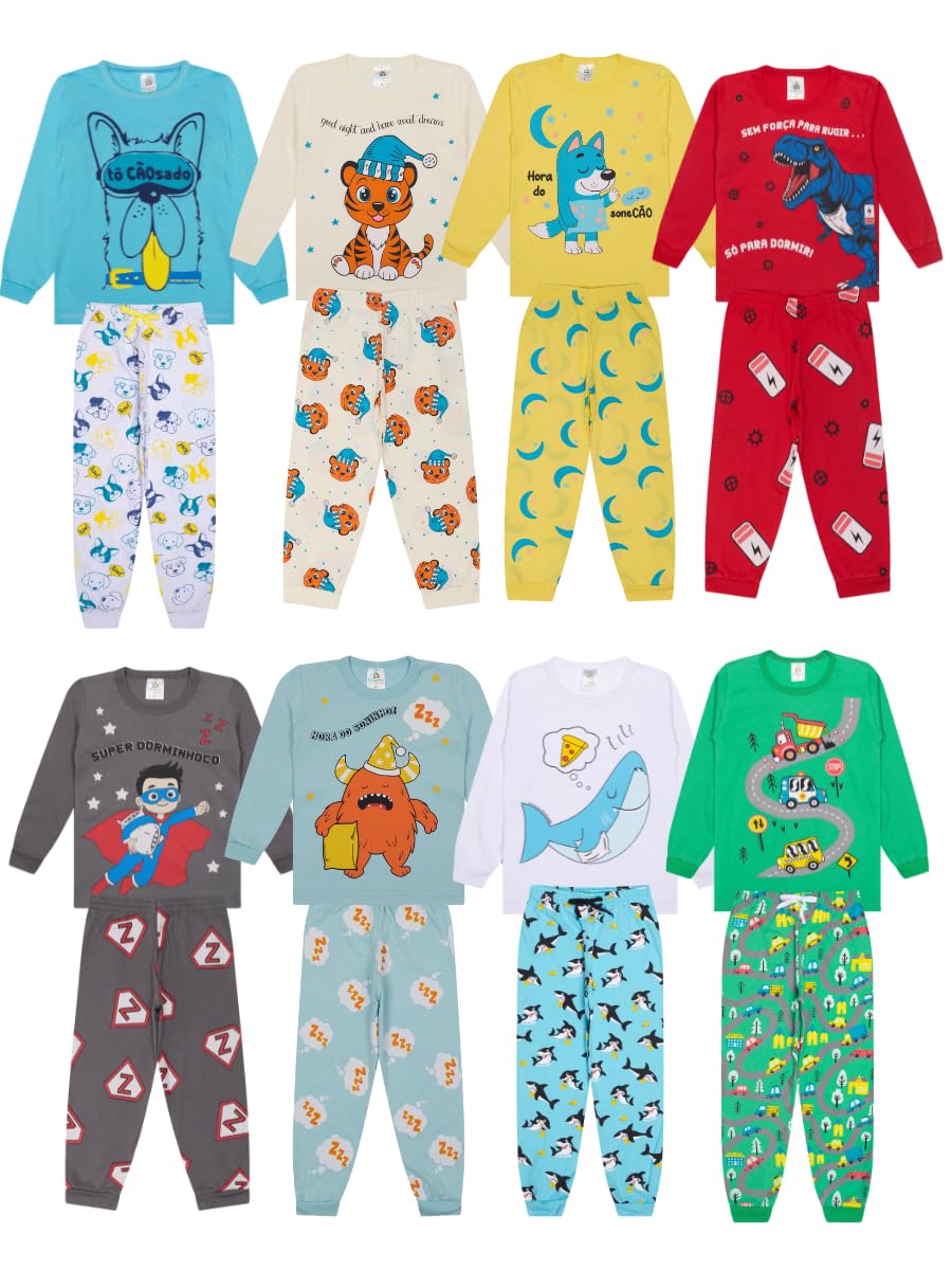 Kit Sortido 4 Peças Pijama Manga Longa Bebê Menino – 2 Conjuntos Pijamas Comprido Masculino Infantil Inverno em promoção! Veja a oferta e mais achadinhos de Pijamas & Fantasias Infantis 7 Hoje é o melhor dia para comprar Kit Sortido 4 Peças Pijama Manga Longa Bebê Menino – 2 Conjuntos Pijamas Comprido Masculino Infantil Inverno com aquele preço maroto! Promoção! Aproveite a oferta! 7