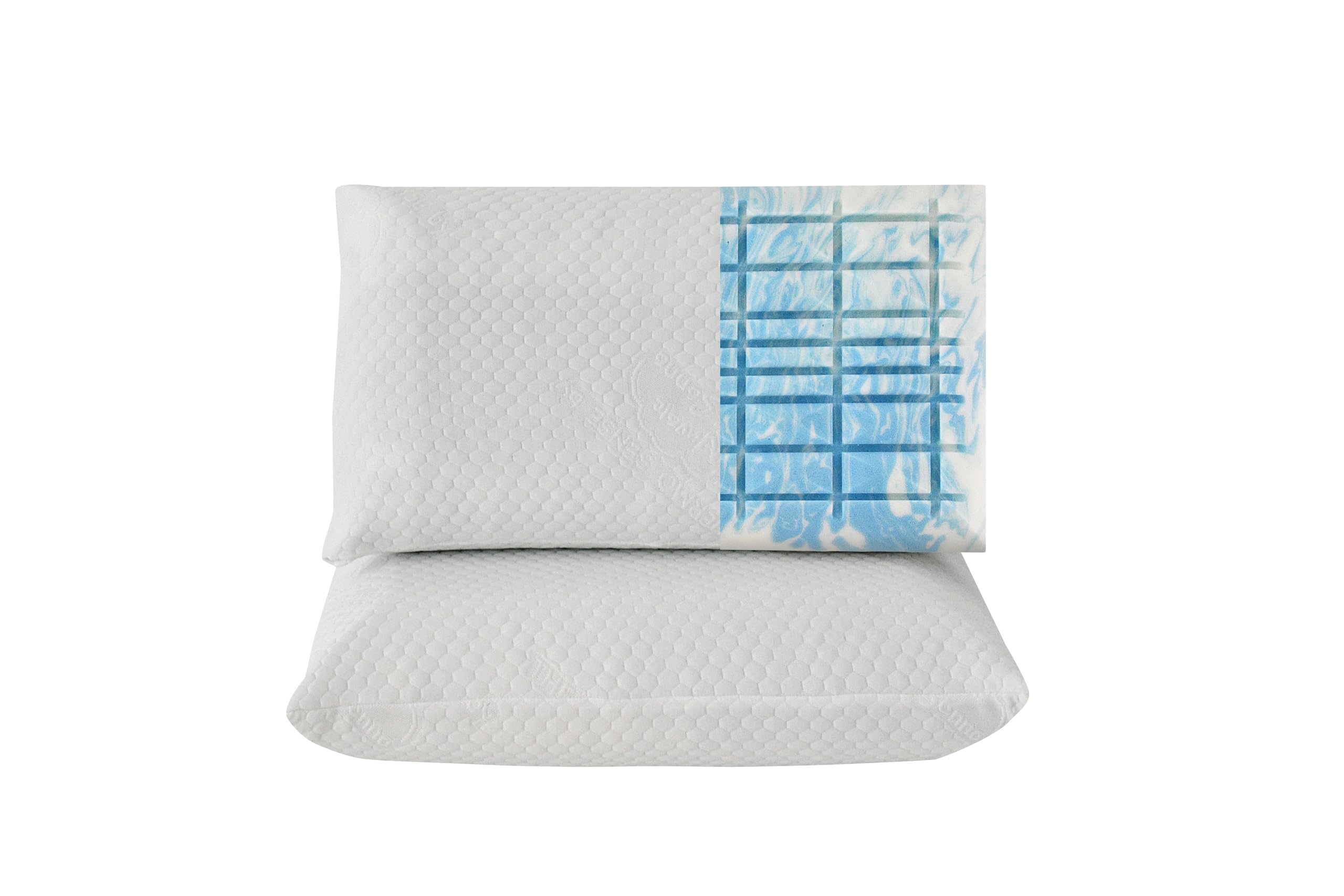 Nuvole di Sonno Kaysa Cuscino Massaggiante Memory Foam HD 18cm Antireflusso | Guanciale Semi-Rigido Traspirante, Rivestimento Lavabile, Ergonomico, Correttore per Collo, Made in Italy