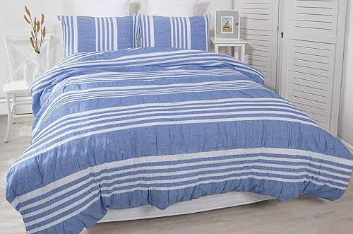 merryfeel hilo de algodón 100% teñido Juego de funda nórdica, Algodón, Caqui, Full Queen merryfeel hilo de algodón 100% teñido Juego de funda nórdica, Algodón, Caqui, Full Queen