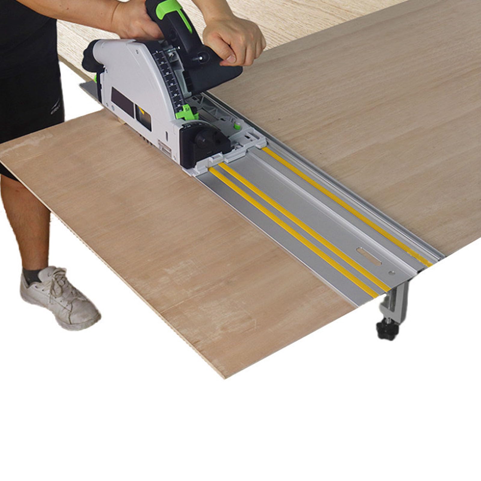 Precisions Woodworking Projects - Sistemas de rieles de guía de 600 mm, construcción sin problemas de corte recto para corte recto