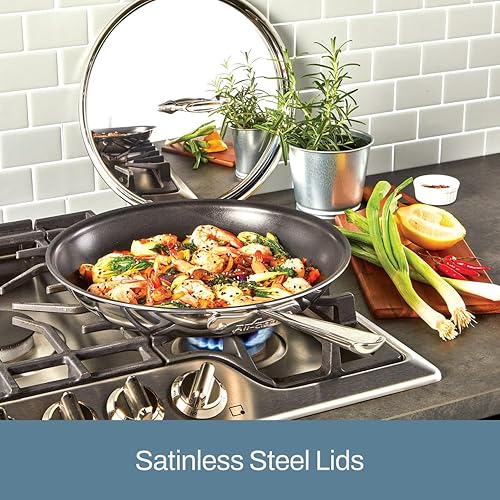 Miniatura 3 de All-Clad 401488 NSR2-R - Juego de utensilios de cocina antiadherentes de tres capas de acero inoxidable sin PFOA 10 piezas color plateado