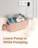 Vista 3 de Bolsa de almacenamiento para bomba de leche compatible con Spectra S1 S2 Gold, funda de transporte para extractor de leche, bolsa de mano EliteMom