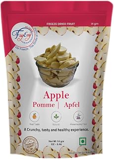 FZYEZY Natural Freeze Dried Fruit for Kids and Adults|Camping Vegan Snacks Dried Healthy Ready to eat Fruit|Pantry Groceries dehydrated Fruit|20 GM (Apple, 14 gm)