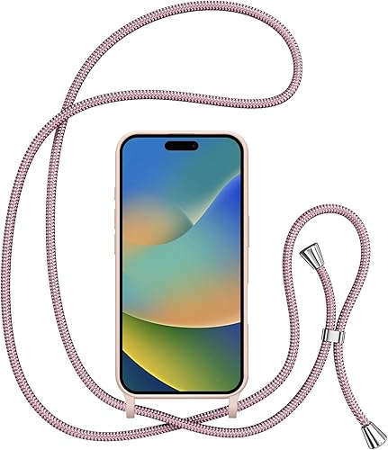 Miniatura 264 de ZTOFERA Funda para iPhone 13 Pro con correa, funda cruzada para teléfono con cordón ajustable para el cuello para el hombro, silicona suave a prueba