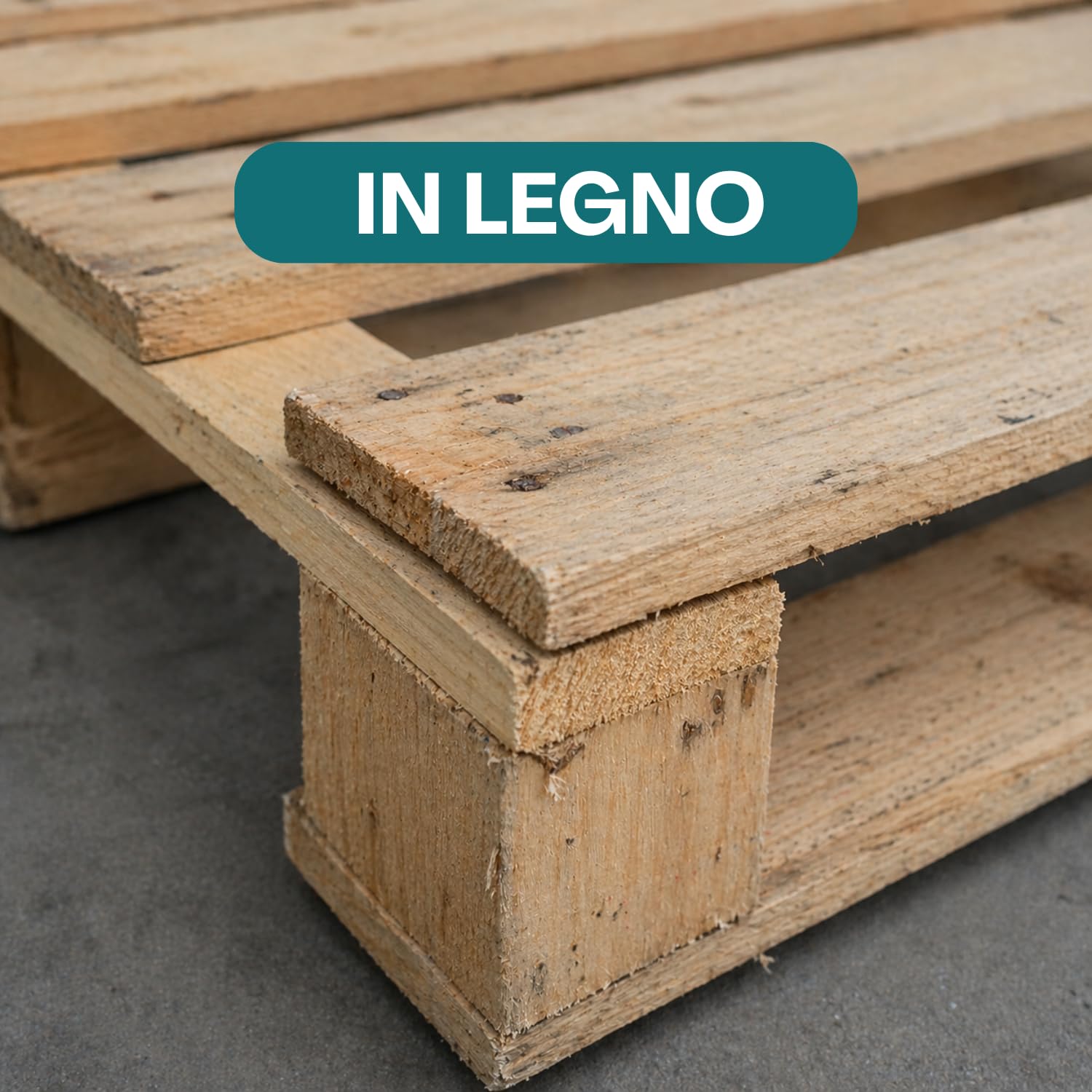 Paluplus 10 Pedane vuote in Legno, Misura 120x80 cm, Bancali Pellet a Perdere per Magazzino, Logistica e Trasporto Merci