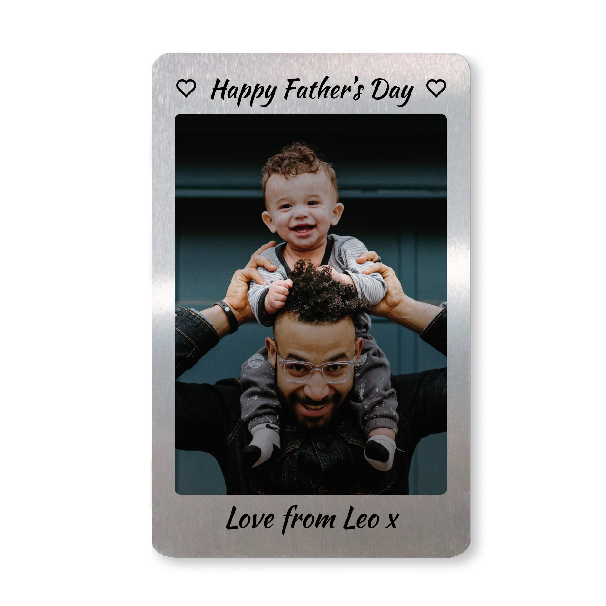 RED OCEAN Fathers Day Gift For Dad Daddy Personalised Photo Wallet Card Gift From Daughter Son