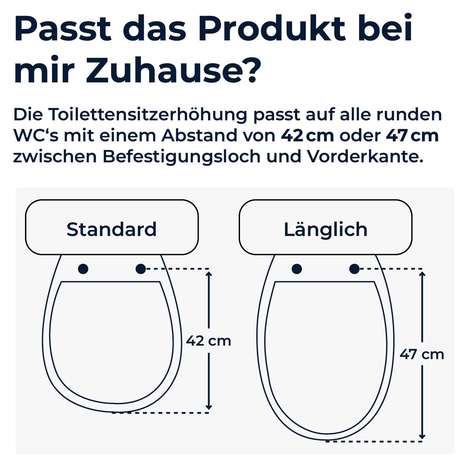 flexilife Toilettensitzerhöhung mit Deckel für Senioren - wahlweise 10cm o. 15cm - WC Sitzerhöhung Toilettenaufsatz Toilettenerhöhung (15 cm)
