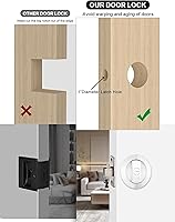 Vista 7 de Lethato 1 Paquete Redondo de Herrajes para Puerta Corredera de Níquel Cepillado, Cerradura de Puerta Corredera, Pestillo de Puerta Corredera