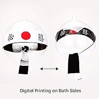Vista 12 de Diadema reversible de guerrero, Bushido Hachimaki para karate, Halloween, sushi
