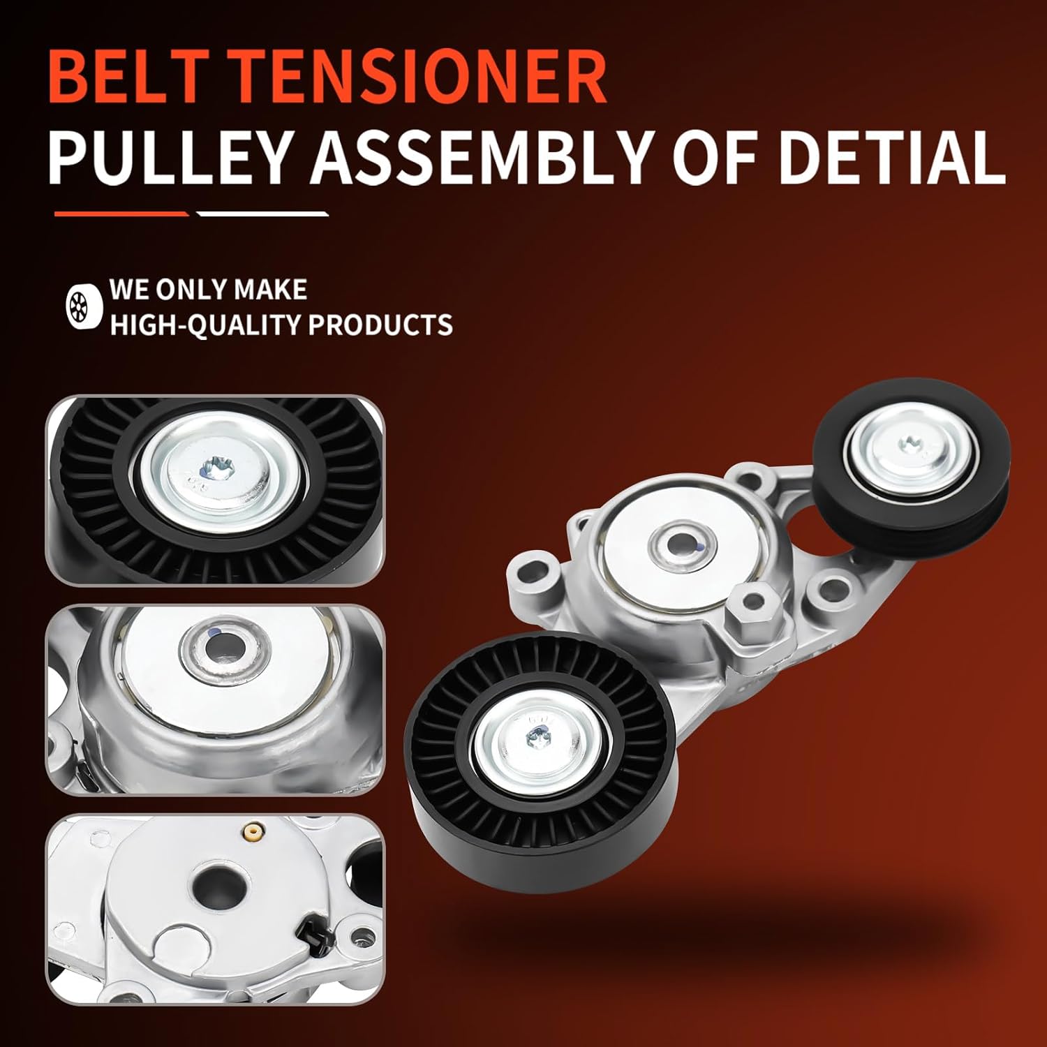 DRIVESTAR Belt Tensioner Assembly with Pulley Compatible for 2010 2011 Toyota Camry 2.5L L4 Replaces 166010V010 16601-0V010 39095 89659 49437 SK89659