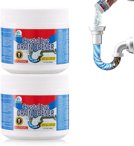 Miniatura 9 de Abridor de Drenaje BELL BIRD, Poderoso Desatascador, Lejía Cristalina, Hidróxido de Sodio, Desatascar desagües, Fregaderos de Baño, Fregaderos de