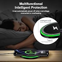 Vista 6 de For Samsung Wireless Charger Fast Charging Pad for Galaxy S25 Ultra/S26/S24 Plus/S24 FE/S24Ultra/S23+/S22/S21,15W Wireless Phone Charger Android