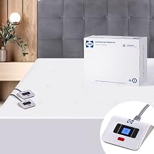Sealy Heated Mattress Pad Queen Size, Zone Heating Electric Bed Warmer with Deep Pocket, 10 Heat Setting Dual Controller &amp; 1-12 Hours Auto Shut Off, Knitted Breathable Heated Mattress Cover, White