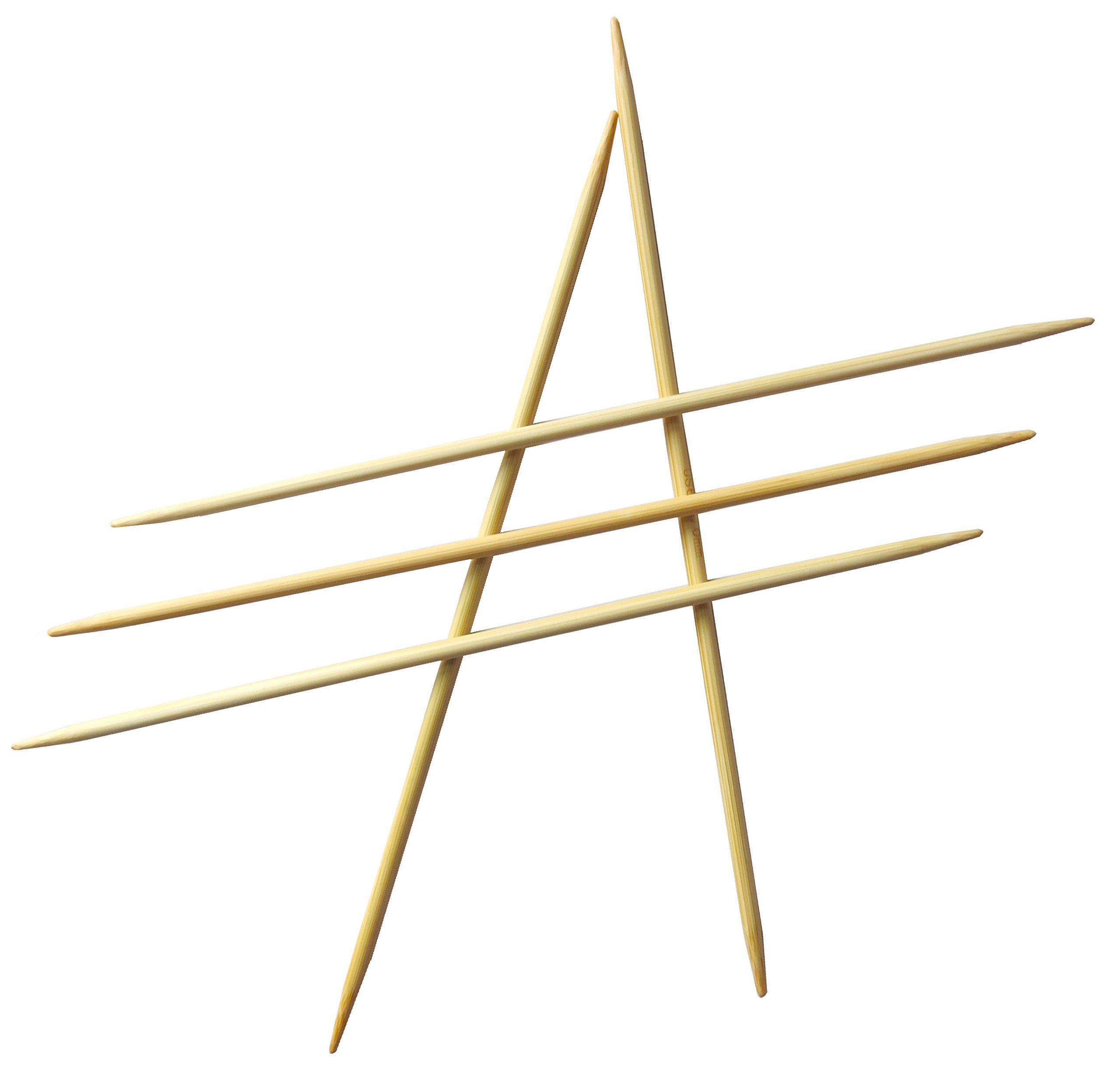 Adf 15Cm (6'') X 2.25Mm Double Pointed Bamboo Knitting Needles 5Pcs
