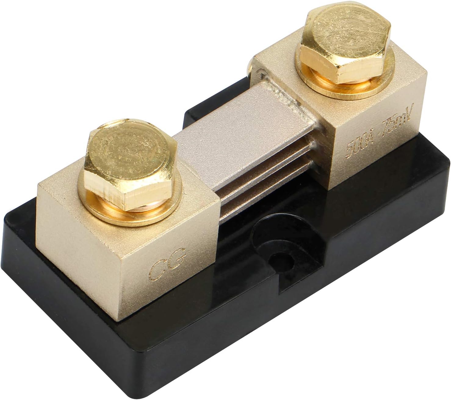 CG 500A 75mV Electrical Ammeter DC Current Shunt Resistor Kit,Metal Ampere Current Shunt,Copper DC Shunt Resistance Resistor Kit