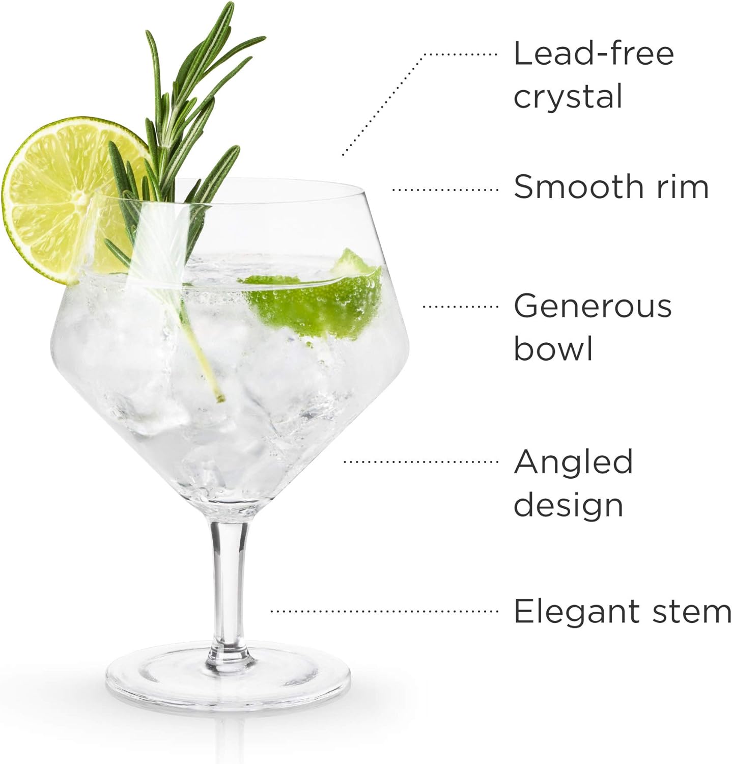 Hоlіdау Dеаlѕ 🛒 Viski Raye Angled Gin & Tonic Crystal Glasses Set of 2, Lead-Free Premium Crystal Clear Glass, Cocktail Glasses, Stemmed Cocktail Glass Gift Set, 14 oz Exсluѕіvе Dіѕсоunt 🔥 Viski Raye Angled Gin & Tonic Crystal Glasses Set of 2, Lead-Free Premium Crystal Clear Glass, Cocktail Glasses, Stemmed Cocktail Glass Gift Set, 14 oz