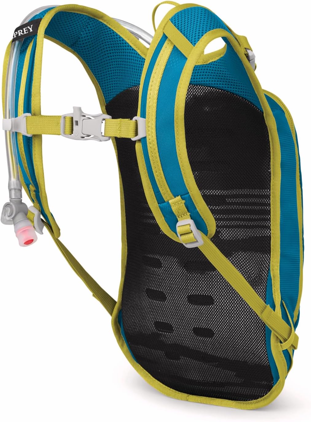 Osprey Moki 3L Kids' Biking Backpack with Hydraulics Reservoir, Blue Spikemoss