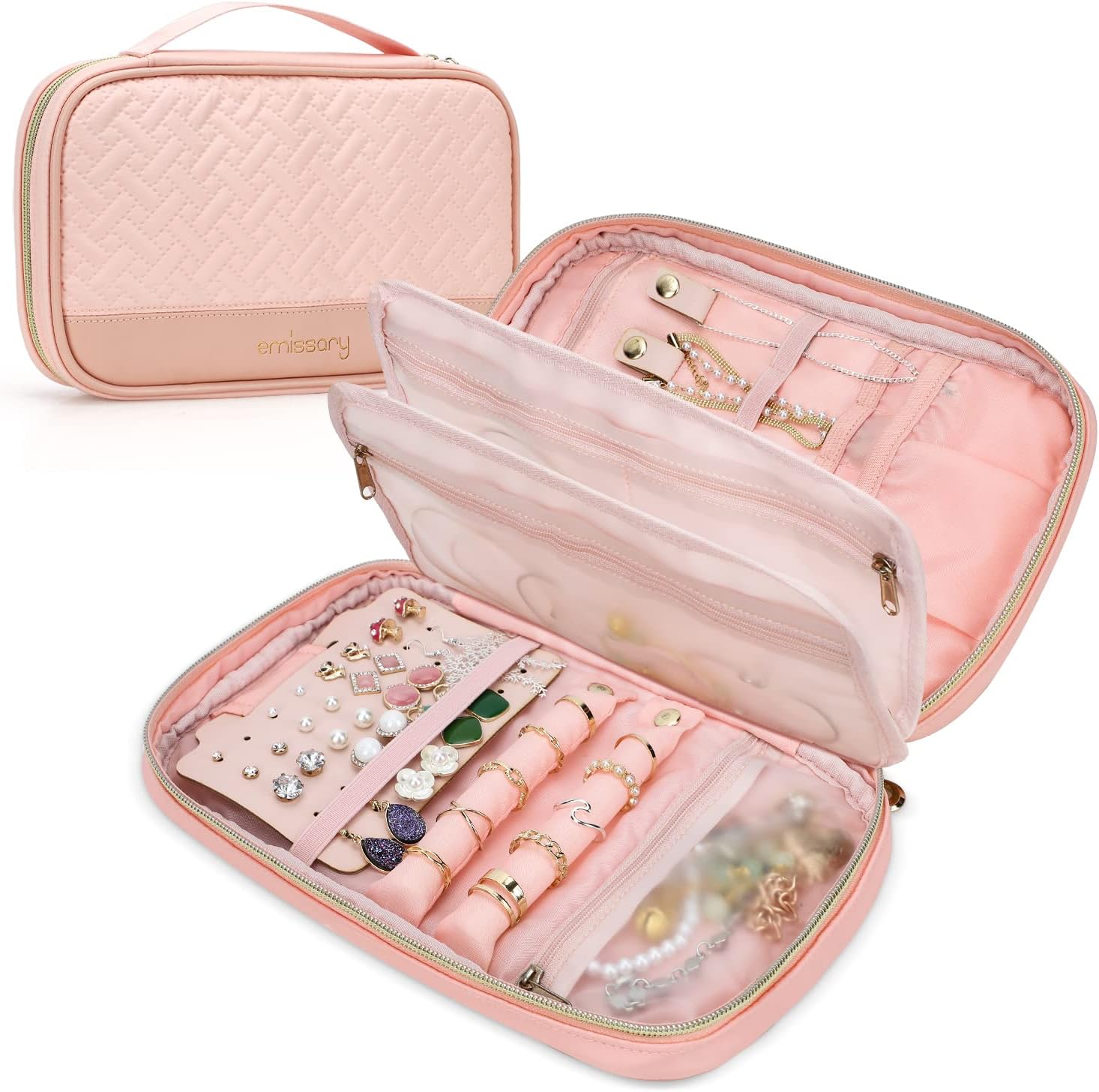emissary Jewelry Organizer Case Travel Jewelry Storage Bag