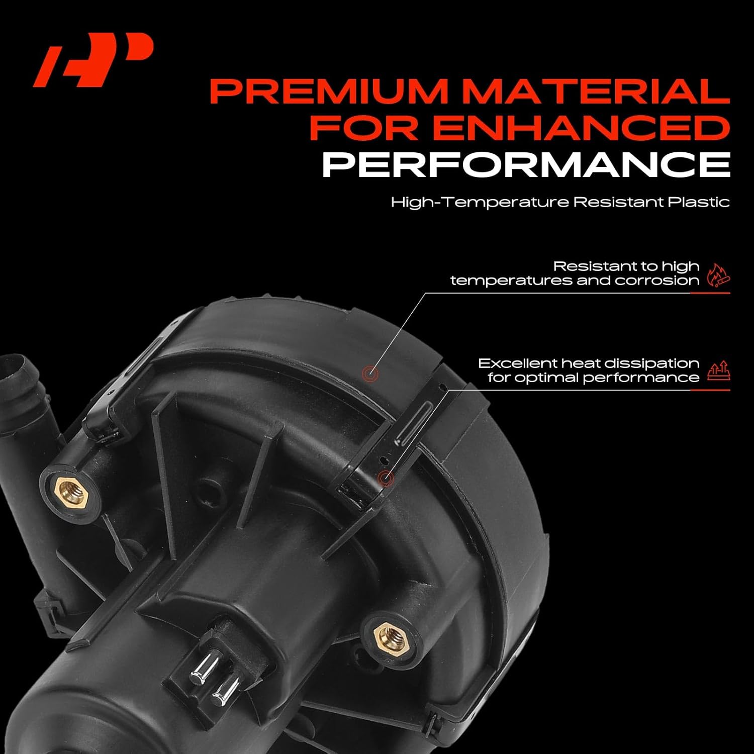 A-Premium Secondary Air Injection Smog Pump Compatible with Mercedes-Benz C250, SLK250, 2012 2013 2014 2015, 1.8L