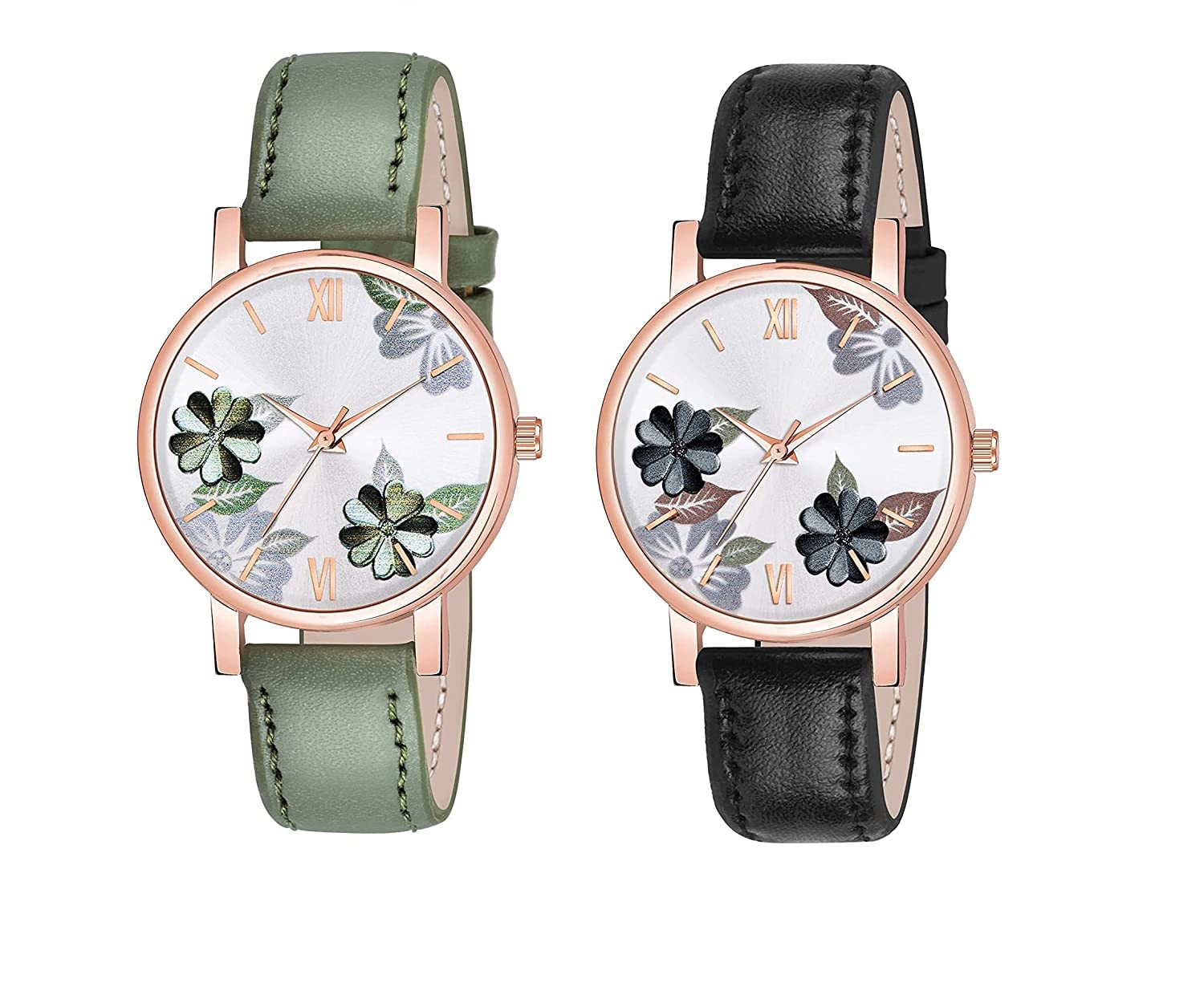 Watch City Analogue Attractive Dial Watch Waterproof Sport Look Valentine Day Gift Watch for Mens and Boys - Combo Pack of 2 (Black and Green Color) (B0BTPPZ874) Amazon Price History, Amazon Price Tracker