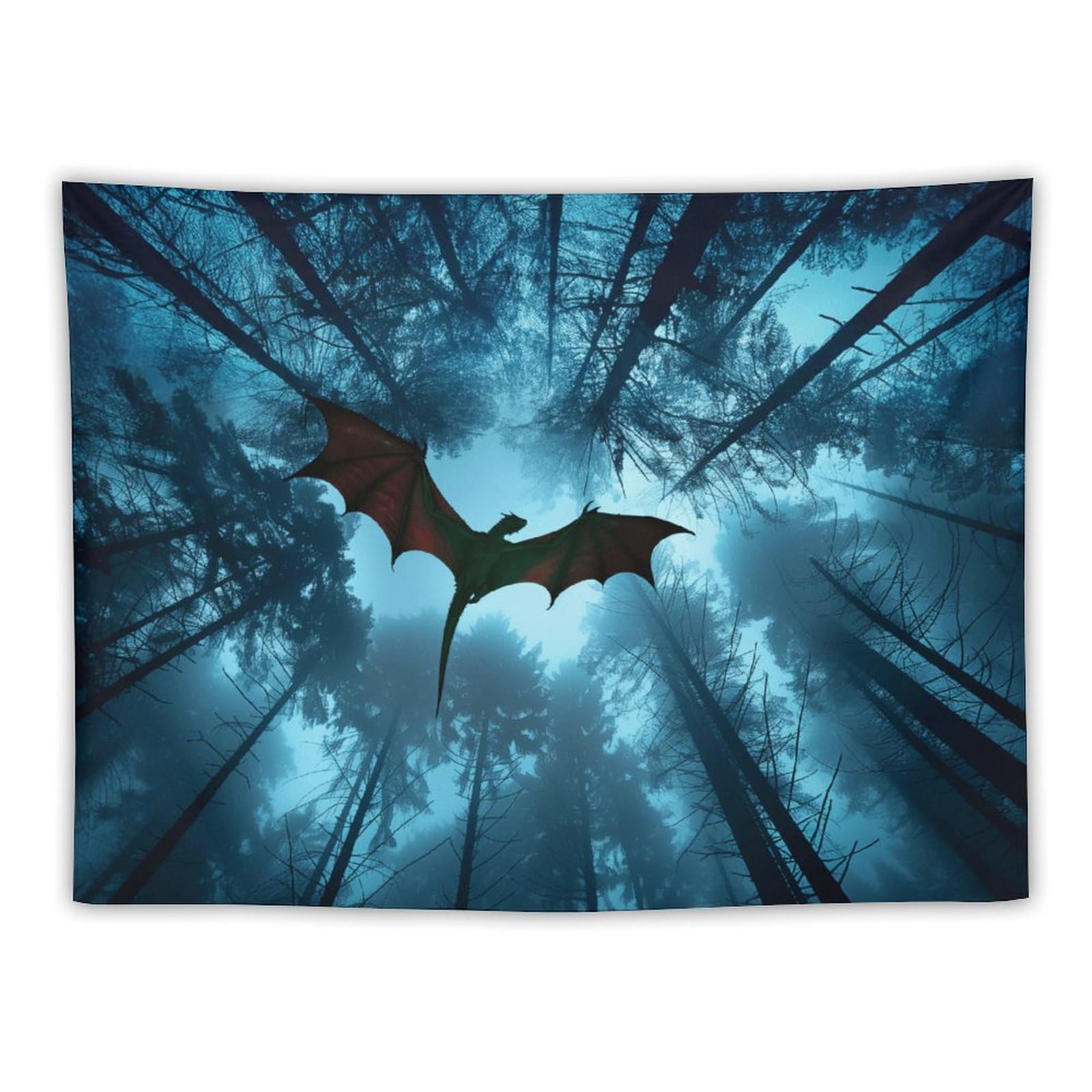 ANMOGID Dragon Ceiling Tapestries for Bedroom, Tree Fabric Wall Hangings for Living Room Dorm Party Home Office Nature Tapestry Forest Wall Hanging