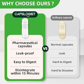 Empty Capsules 000 Separated, Vegan Pill Capsules Empty 1000 Count, Vegetable Clear Gel Pill Capsule for Fill Your Supplements