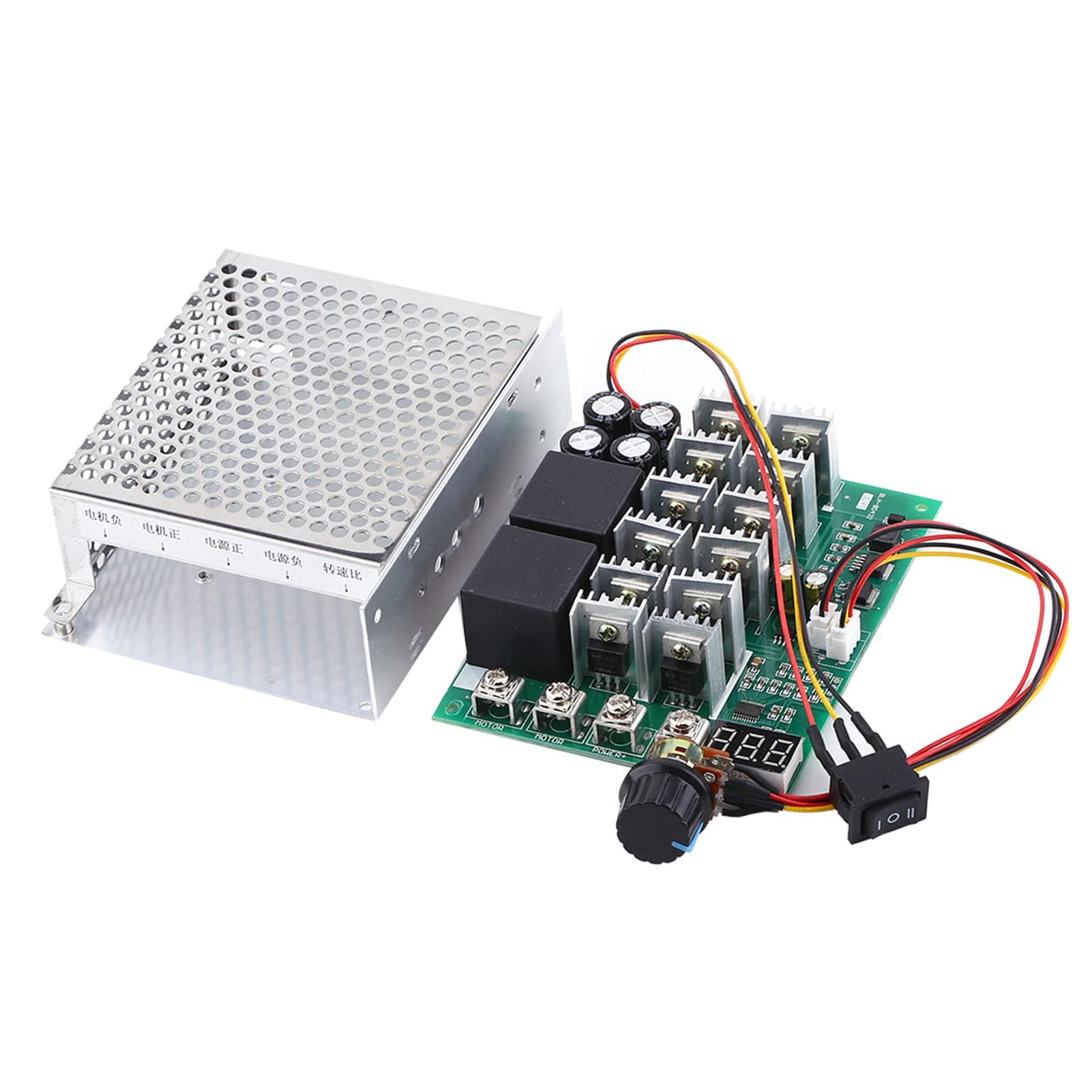 Regolatore di Velocità DC10v-55v Regolatore di Velocità del Motore DC 100 Amp DC 5 Controllo della Velocità del Motore Pwm 60a Regolatore di Velocità del Motore Display Digitale Interruttore di Direzi
