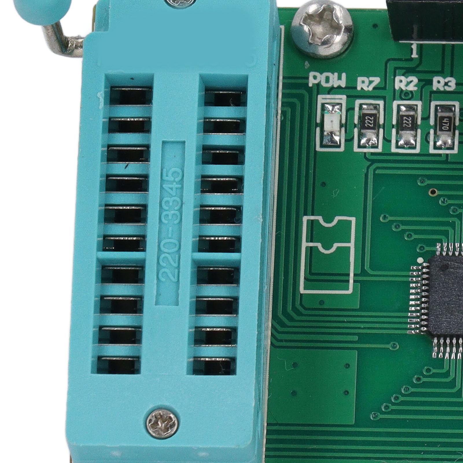Fafeicy Medidor de Circuito Integrado PCB Digital IC Tester 7 a 12VDC Pantalla LED Prueba de 3 Segundos Amplio Rango de Temperatura para Técnicos de Reparación y Banco de Trabajo Electrónico de la