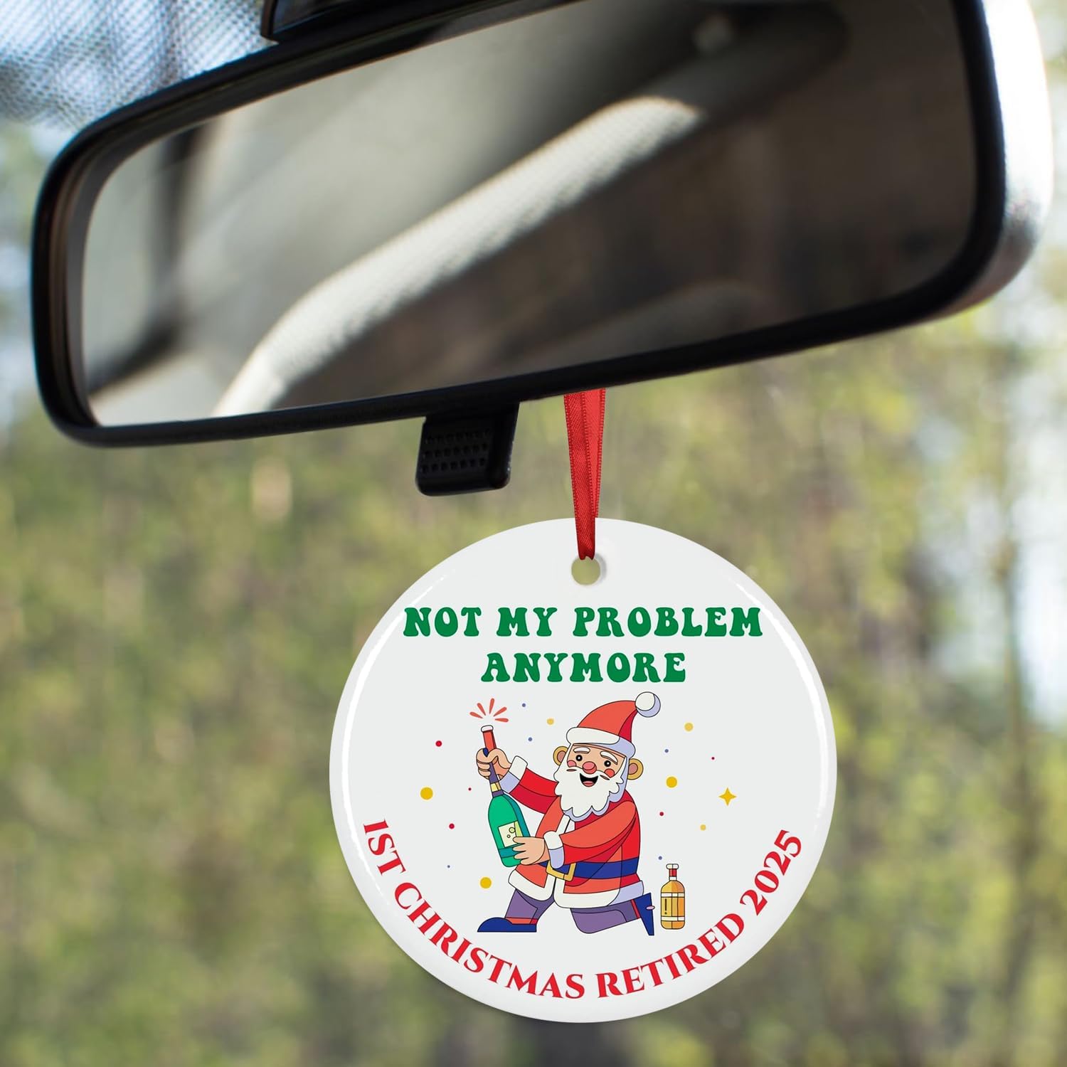 First Christmas Retired Ornament 2025, First Retirement Christmas Ornament Funny Retired Gift for Woman Men Retired Gifts for Women Mom Nurses Teacher Coworker Friends (Retirement Ornaments) - Image 4