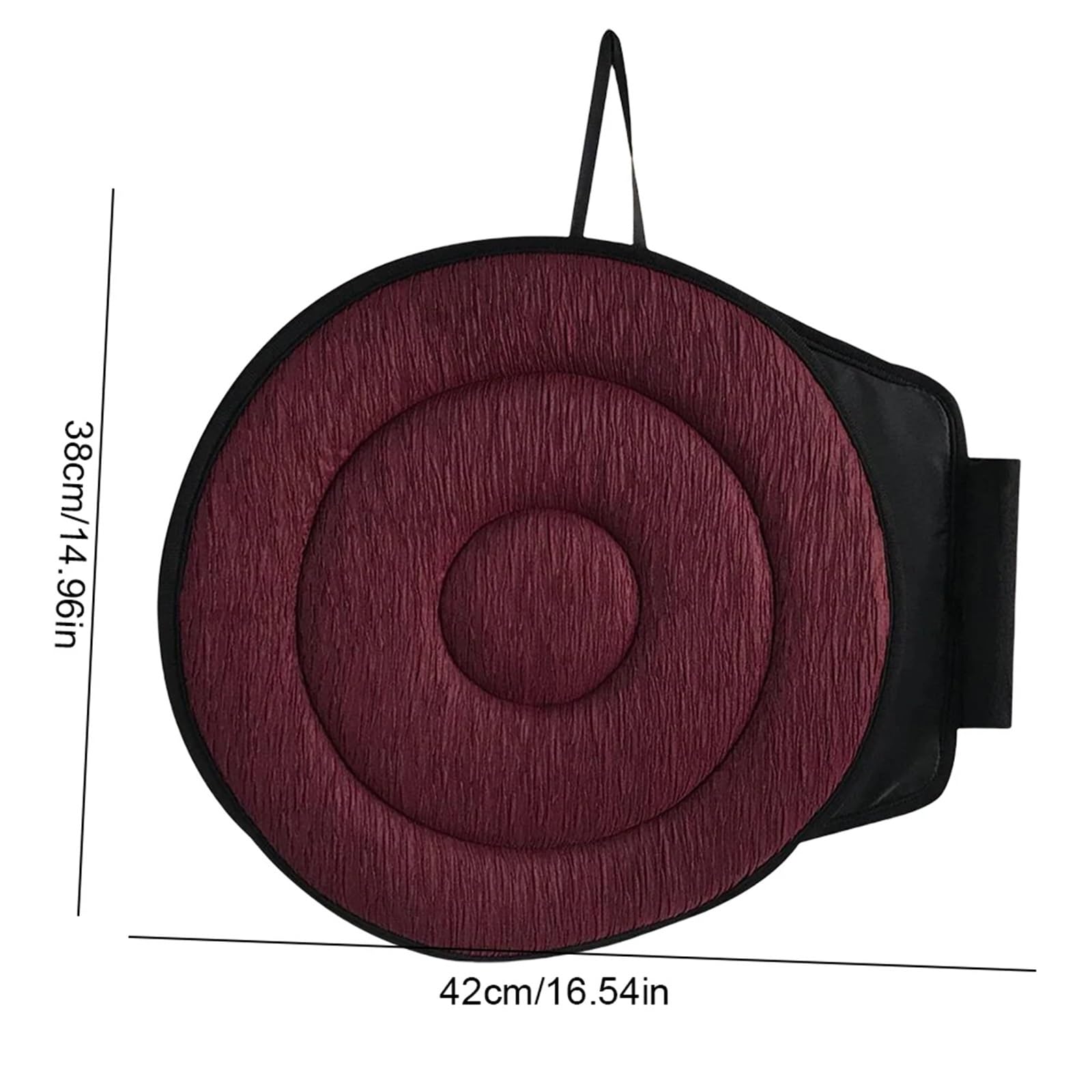 cuscino girevole per auto Cuscino for seggiolino auto girevole a 360 gradi for universale Cuscino per anziani e donne incinte(Dark Grey)