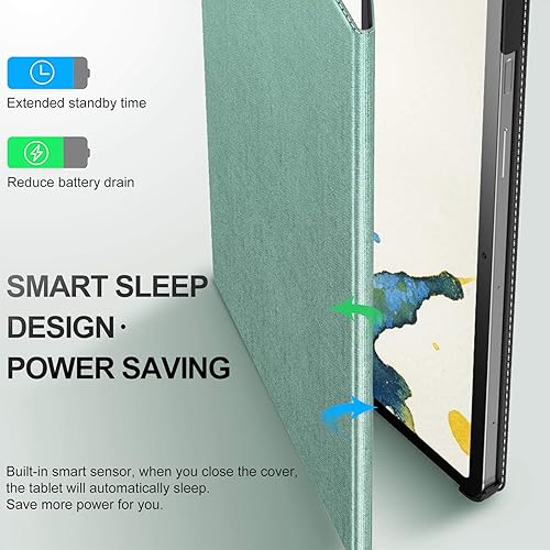 Miniatura 5 de INFILAND Funda para Samsung Galaxy Tab S10 Lite10 FE S9 FE 5G 10.9 pulgadasTab S9 11 pulgadas, ultra delgada, multiángulo con soporte para bolígrafo