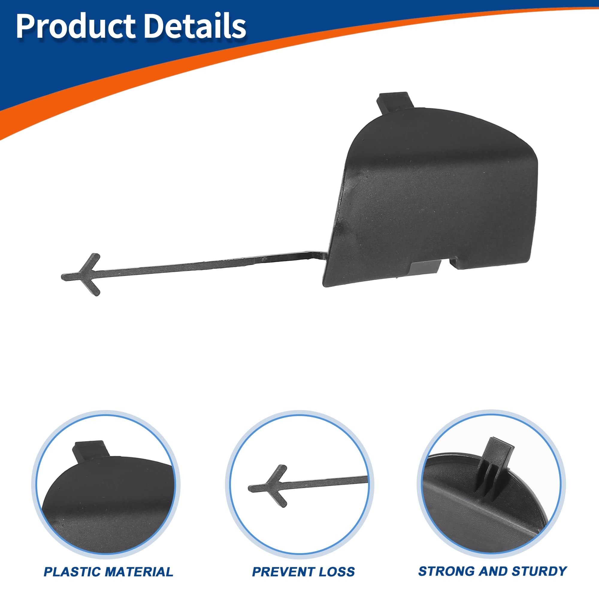 Abschlepphaken Abdeckung Für Fiat 500 2007-2015 - Vordere Rechte Stoßstange