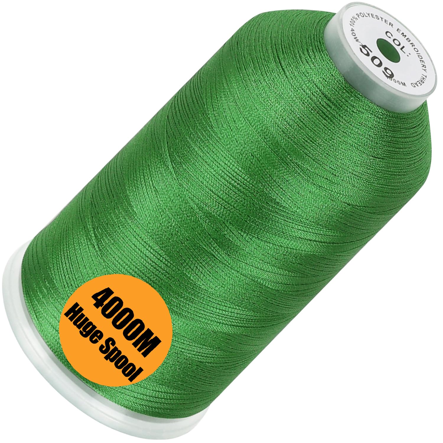 New brothread 4000M Huge Spool Embroidery Machine Thread - Leaf Green