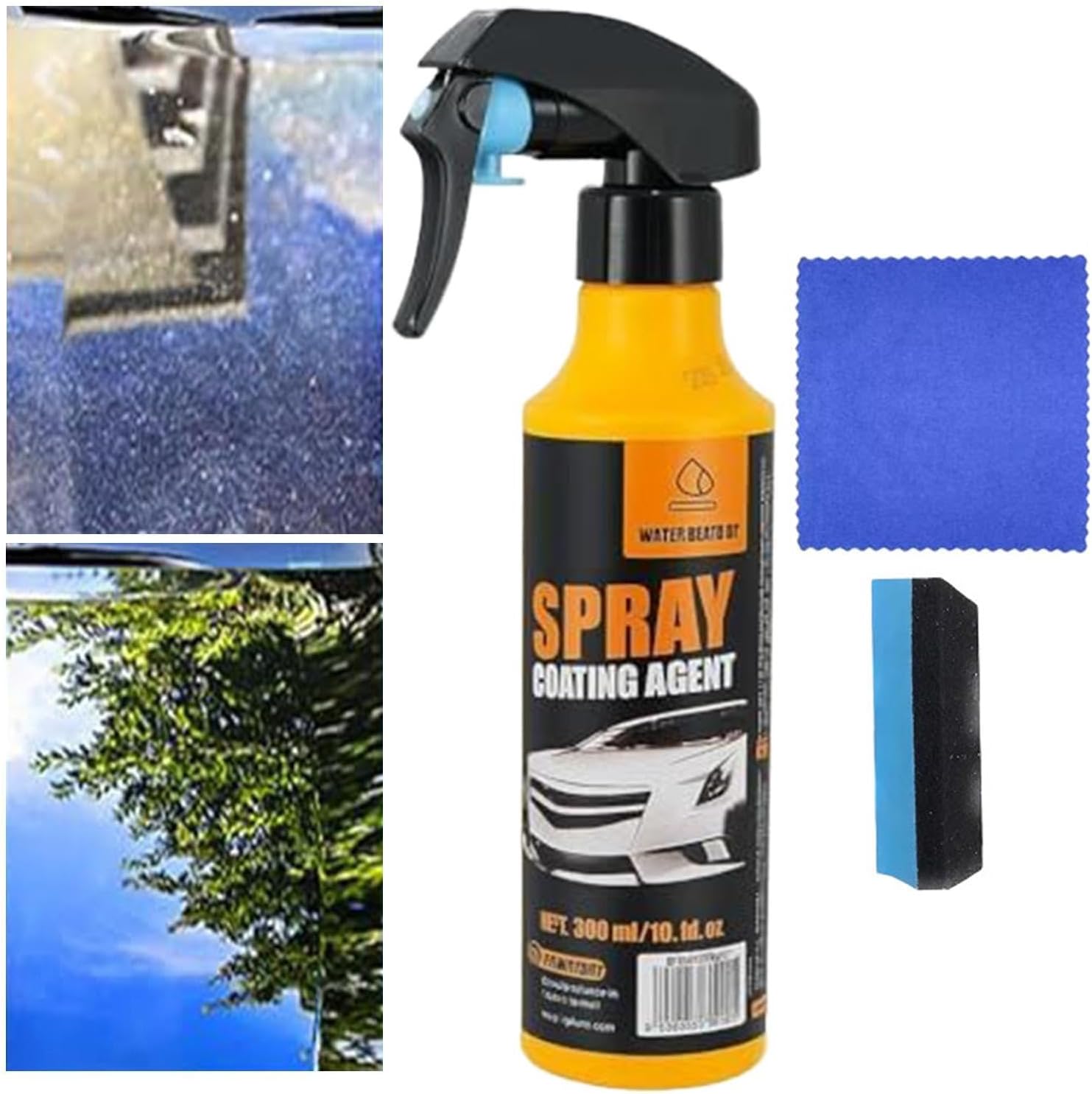 Automotive Oxidation Protection - Uv Block Shine Enhancement, 300ml Quick Exterior Care For Car Truck, Polymer Mist With Water, Maintenance Tool, Clear For Garage