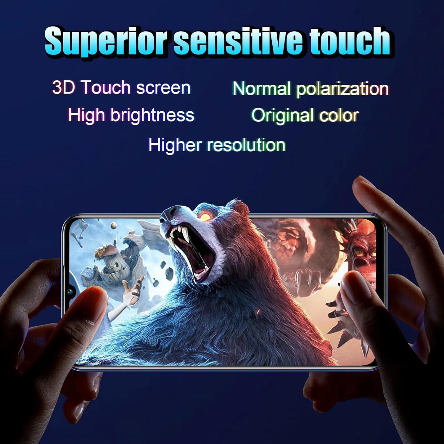 COVER FRAME DISPLAY PER HUAWEI P8 LITE 2017 HONOR 8 LITE CORNICE PRA-LX1 LX3 BLU - Foto 3