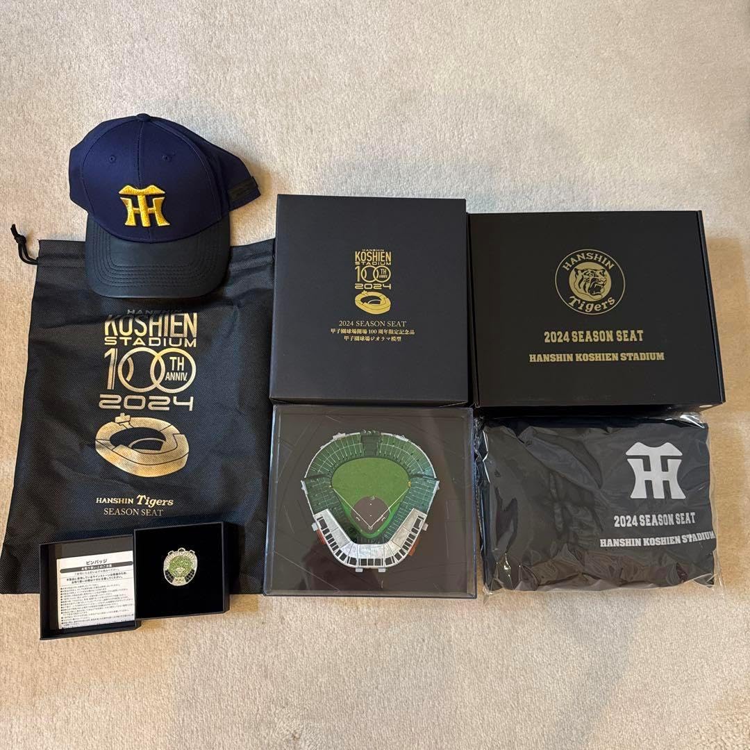 阪神タイガースの2025シーズンシート特典の限定ブラックダウンベストM、Lサイズ 阪神タイガースの2025シーズンシート特典の限定ブラックダウンベストM