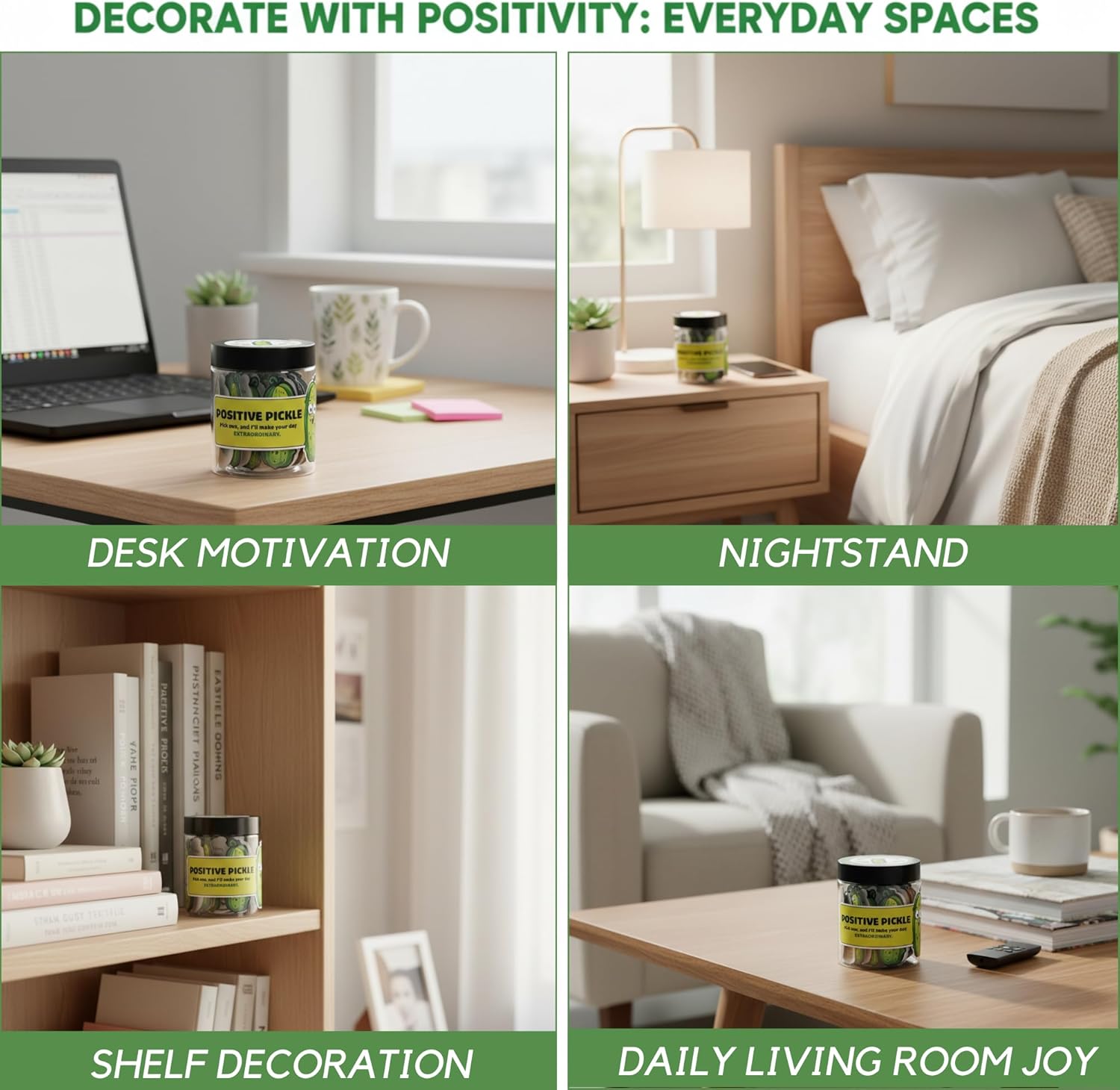 60 Positive Pickle Cards Jar, Easter Basket Stuffers for Teens, Graduation Gifts, Birthday Gifts for Mom, Women, Coworkers, Adults, Teachers, Teen Boys, Teen Girl Gifts Trendy Stuff Ab. Positive Pickle