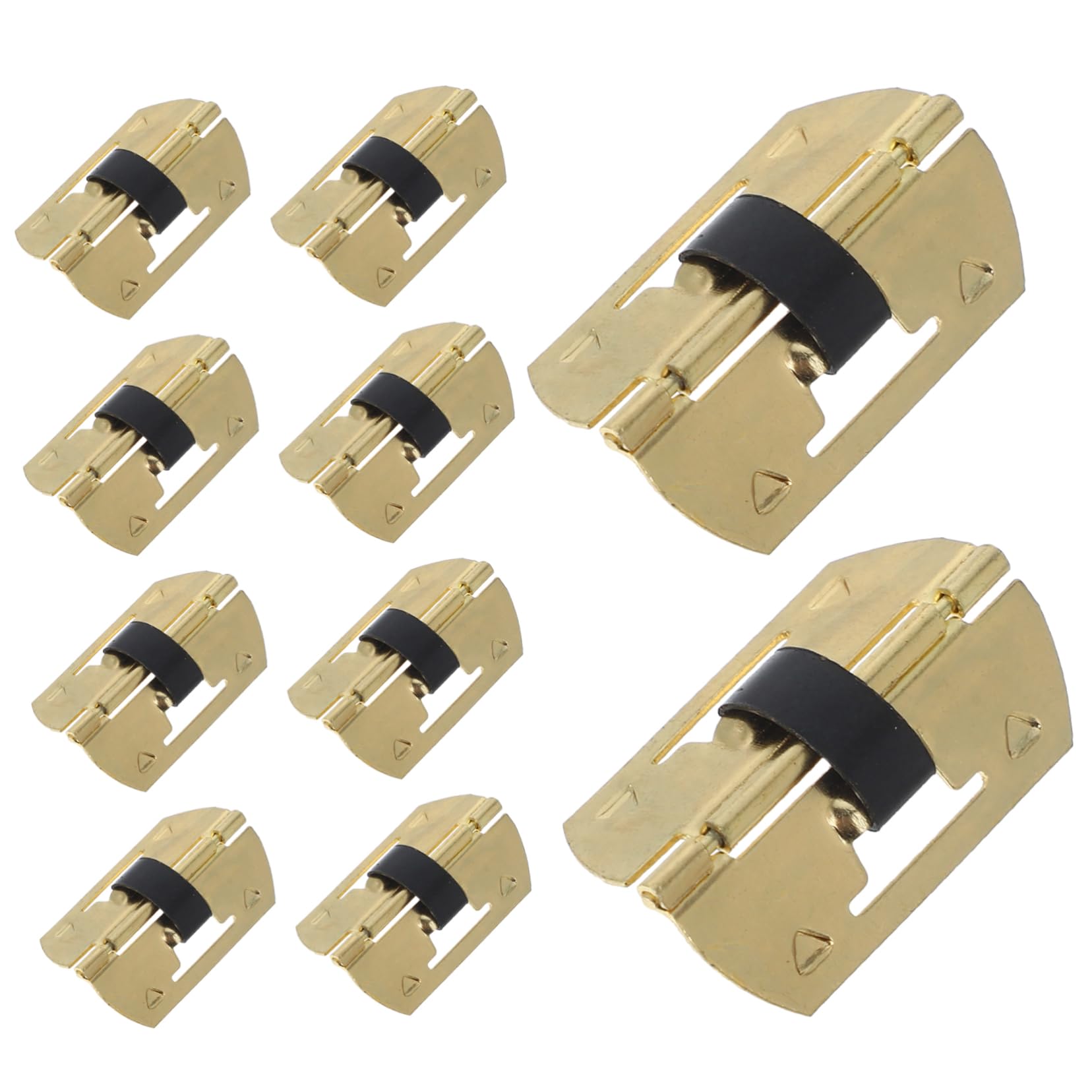 Mikikit Retro Jewelry Box Hinges Pcs Spring Loaded Hinges for Wooden Box Easy Install